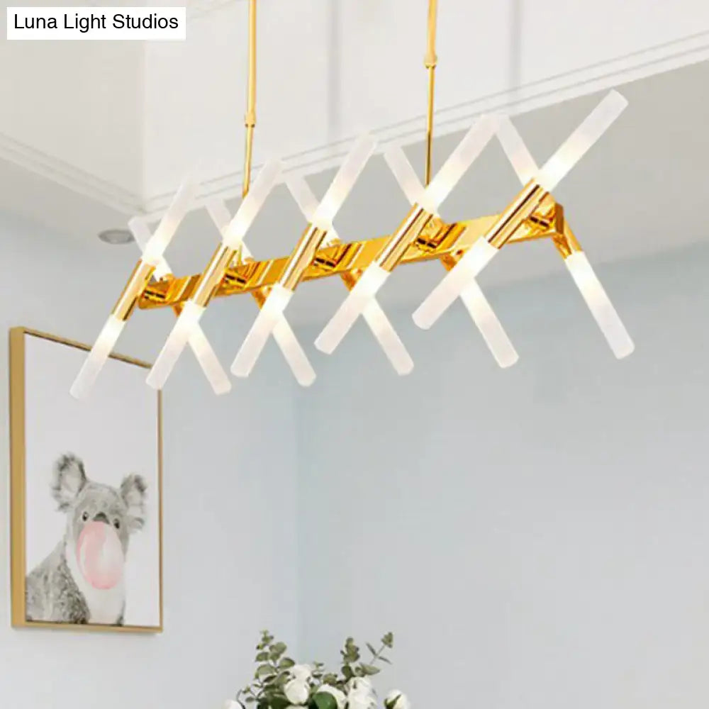 Gold Acrylic Ceiling Lamp
