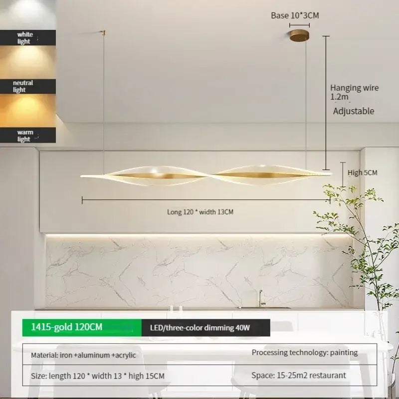 Gold Minimalist Pendant Lamp