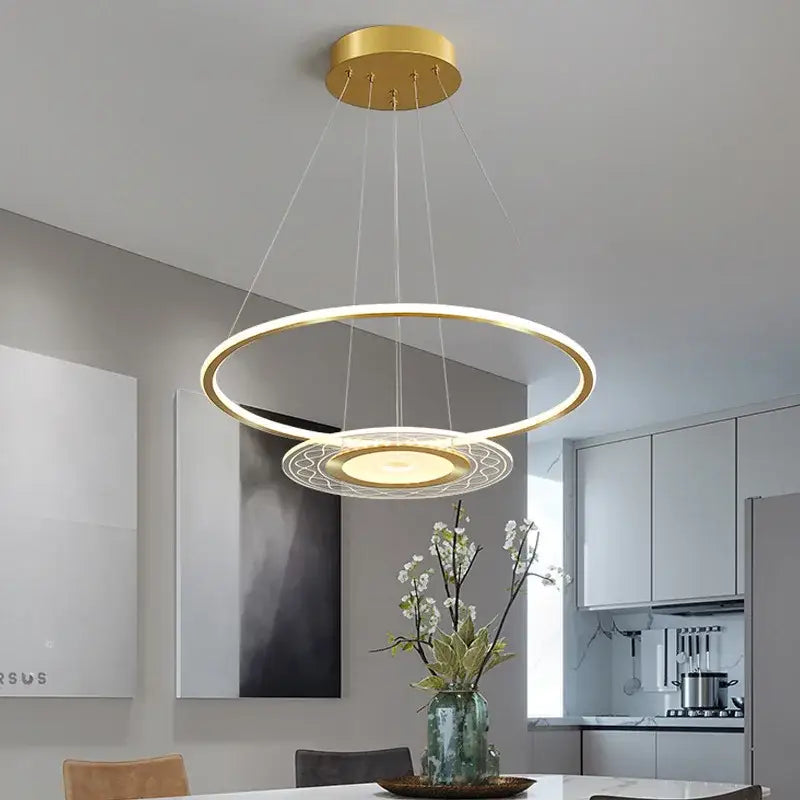 Gold Remote Control Chandelier
