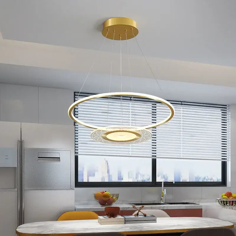 Gold Remote Control Chandelier