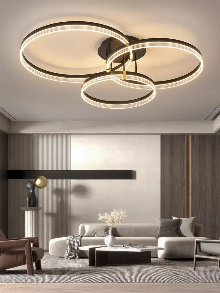 Gold Acrylic Round Light