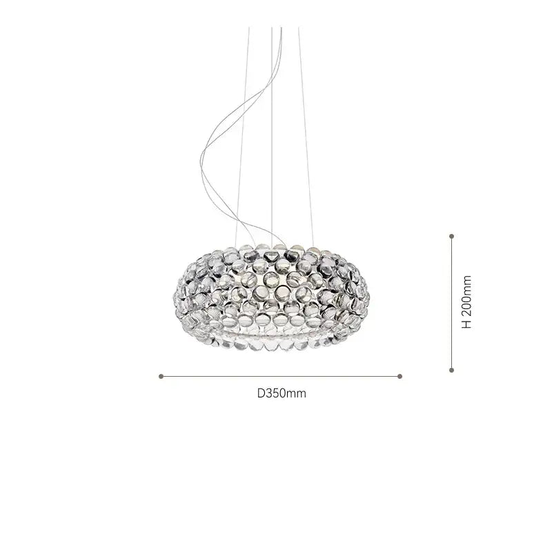 Gold Acrylic Pendant Light