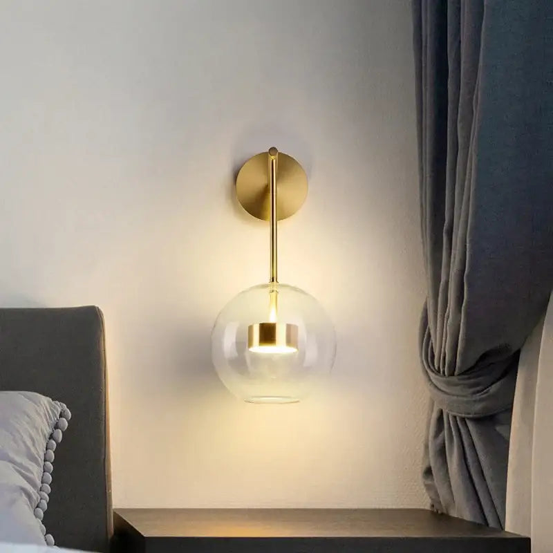 Gold Adjustable Wall Spotlight