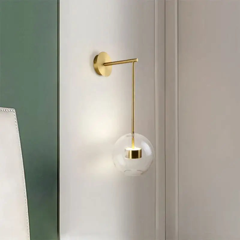 Gold Adjustable Wall Spotlight
