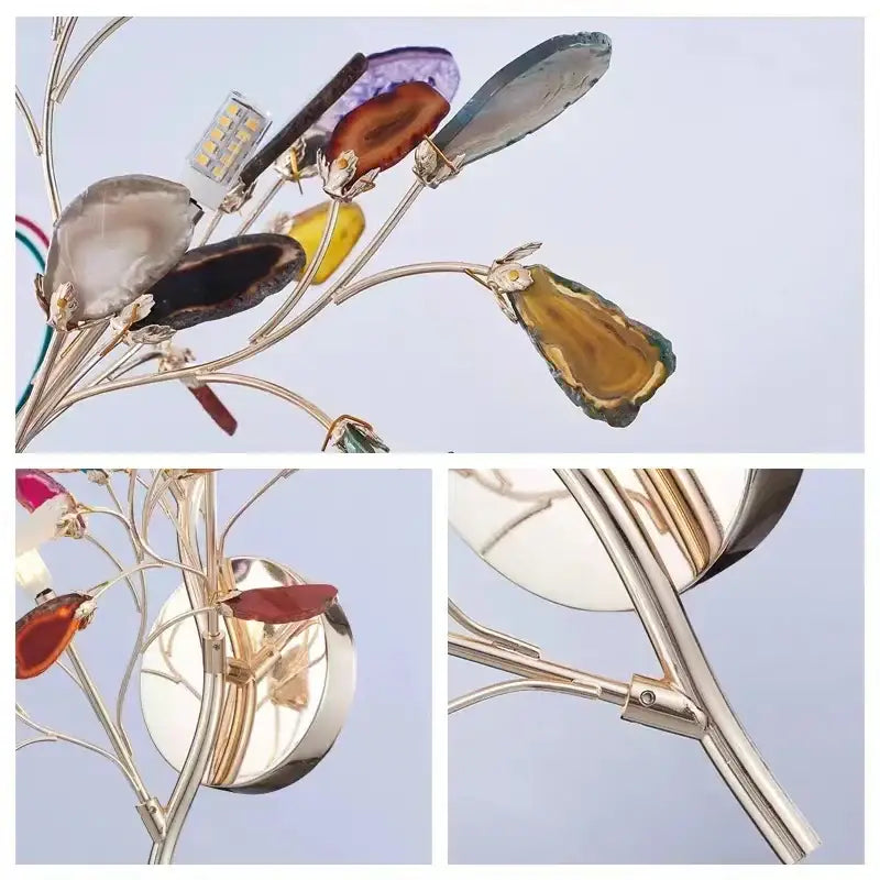Gold Agate LED Wall Lamp