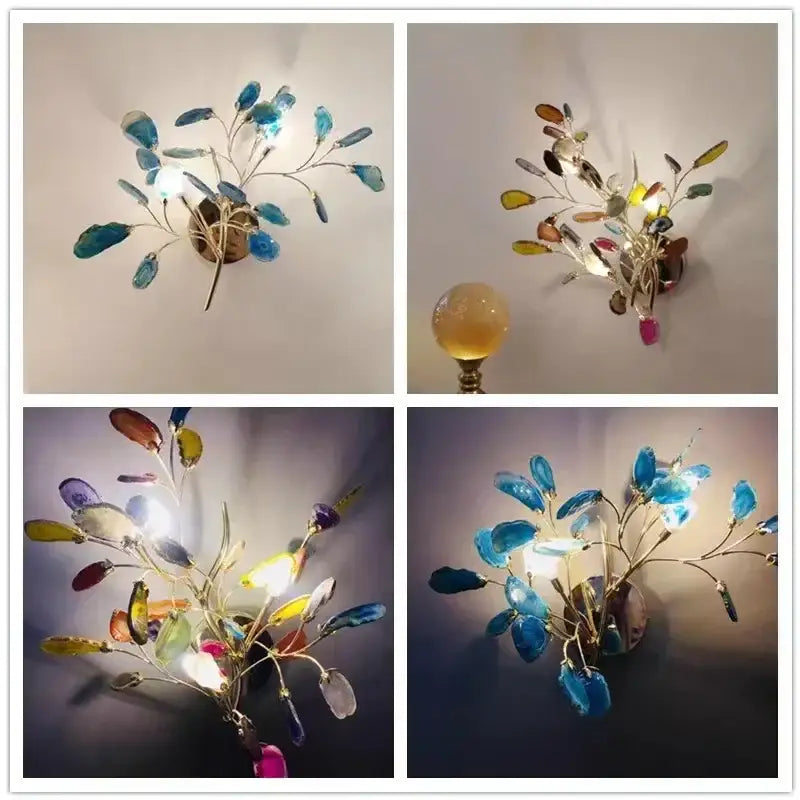 Gold Agate LED Wall Lamp