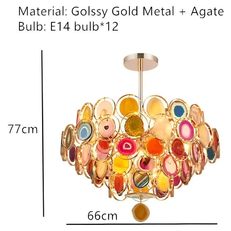 Gold Agate LED Wall Lamp