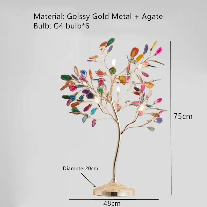 Gold Agate LED Wall Lamp