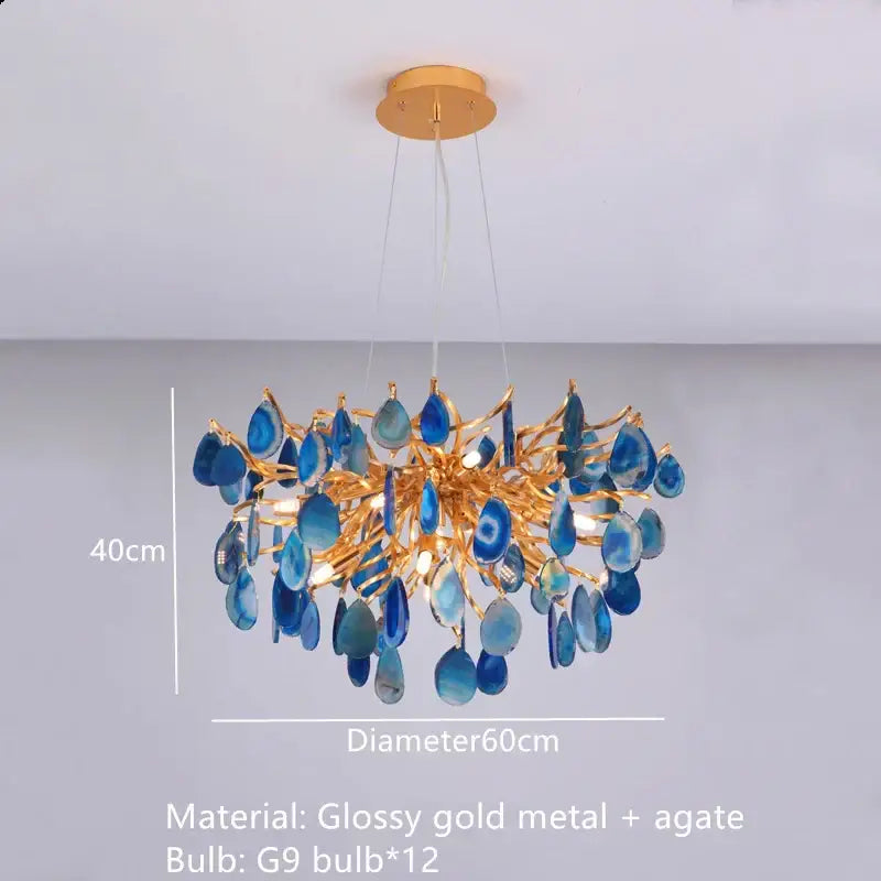 Gold Agate LED Wall Lamp