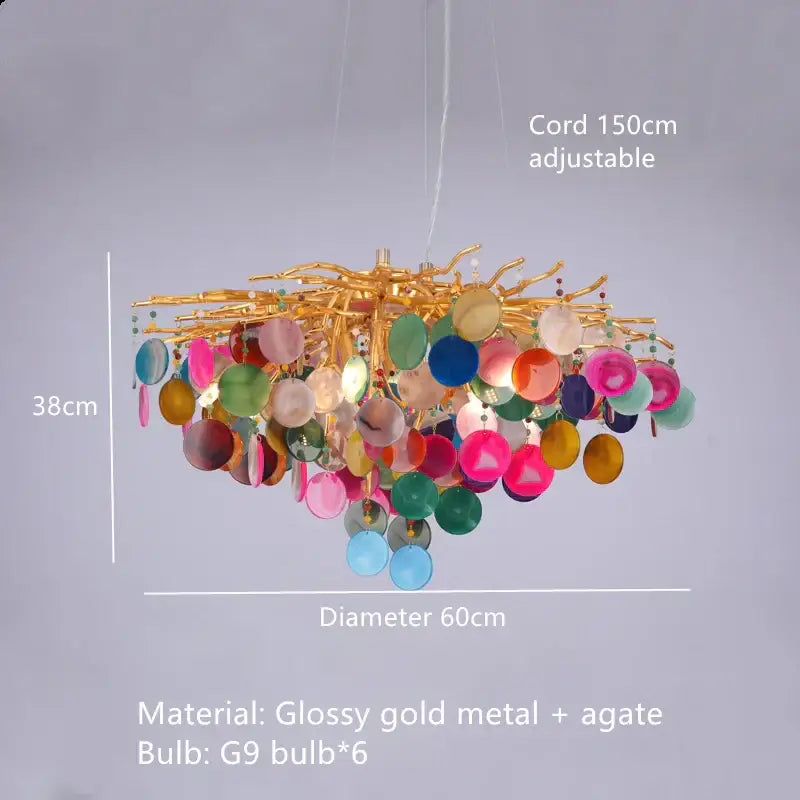 Gold Agate LED Wall Lamp