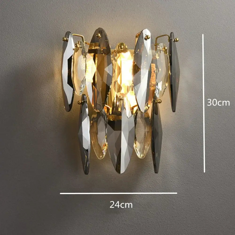 Gold Amber Crystal 100cm Chandelier