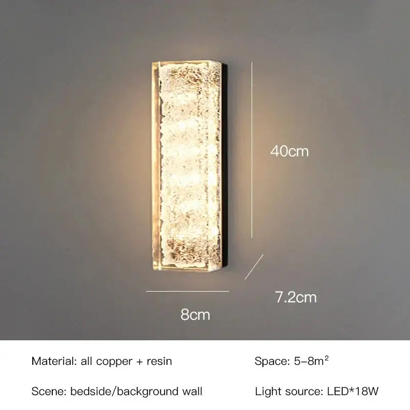 Gold Black LED Wall Lamp