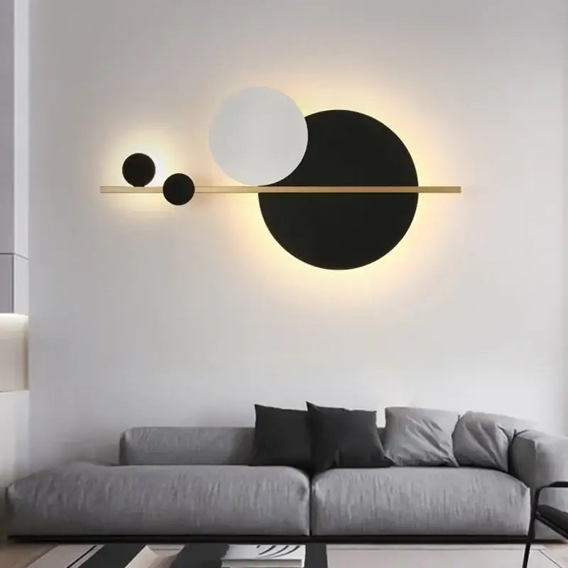 Gold Black Nordic Wall Lamp