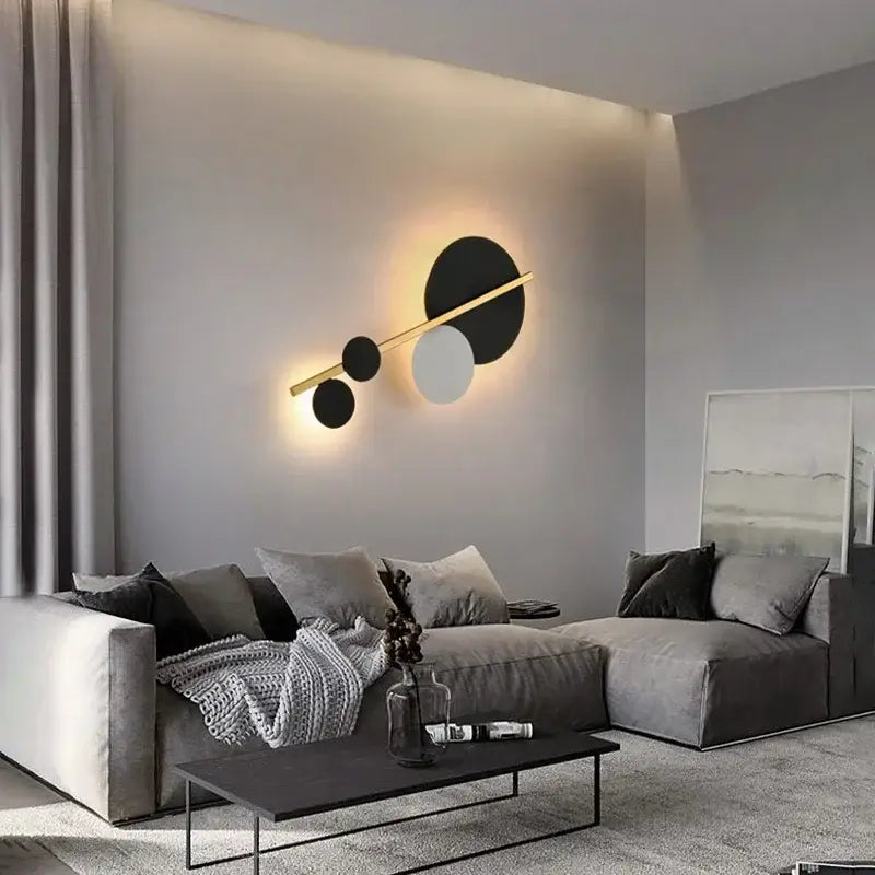 Gold Black Nordic Wall Lamp