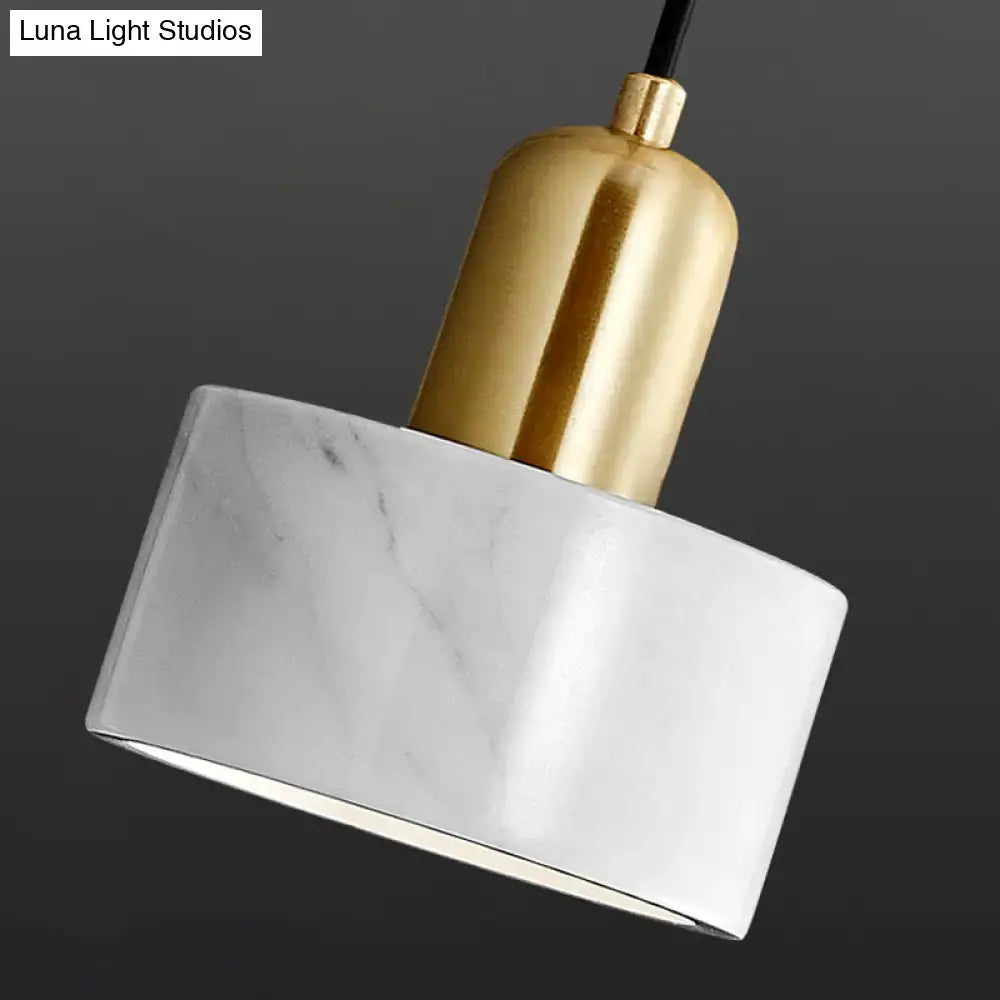 Gold Black Marble Pendant
