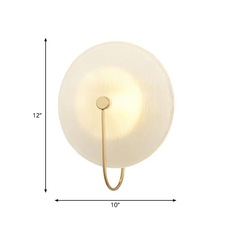 Gold Black Orb Wall Lamp
