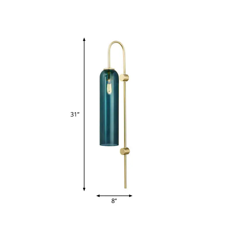 Gold Black Orb Wall Lamp