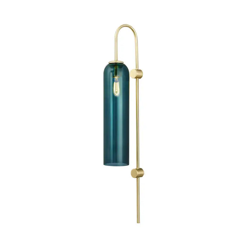 Gold Black Orb Wall Lamp