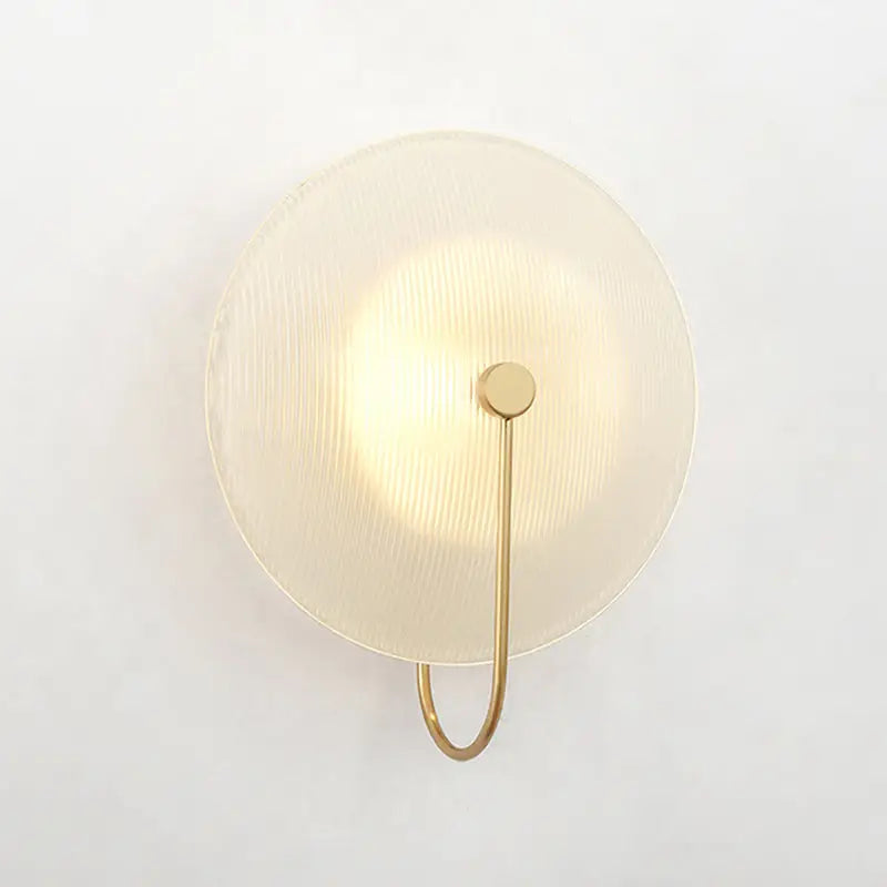 Gold Black Orb Wall Lamp