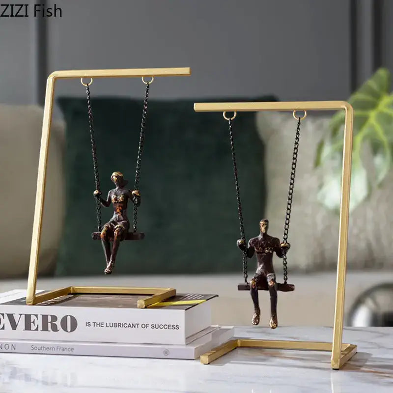 Gold Bronze Metal Sculpture