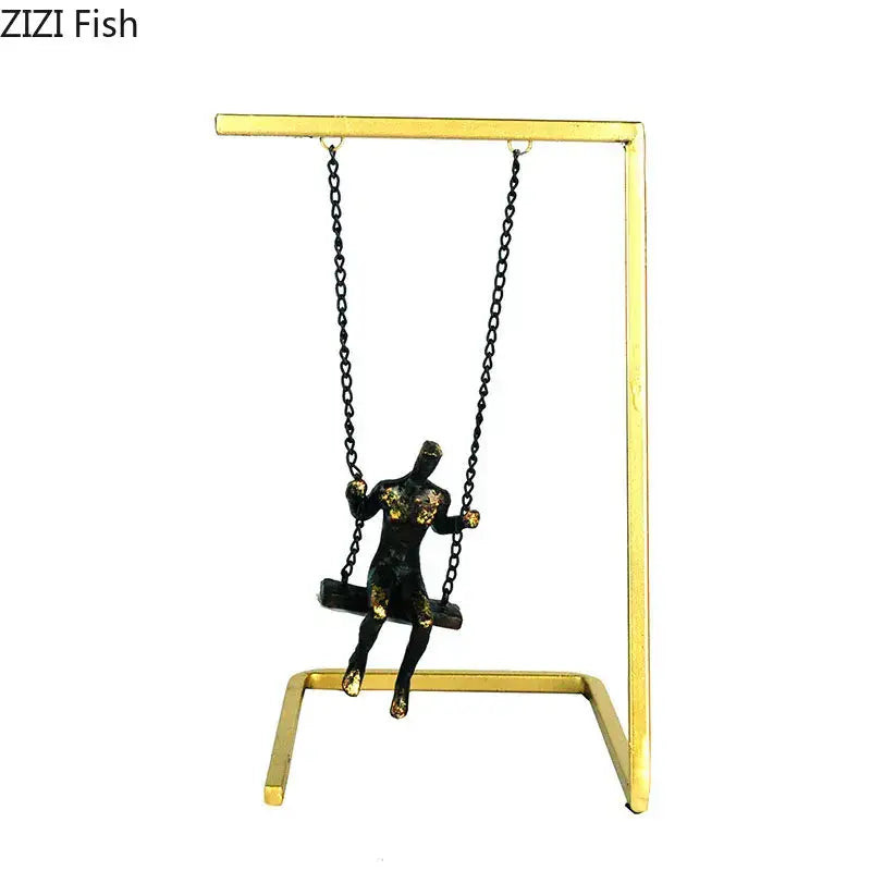 Gold Bronze Metal Sculpture