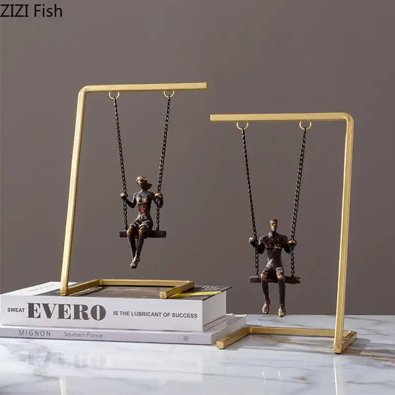 Gold Bronze Metal Sculpture