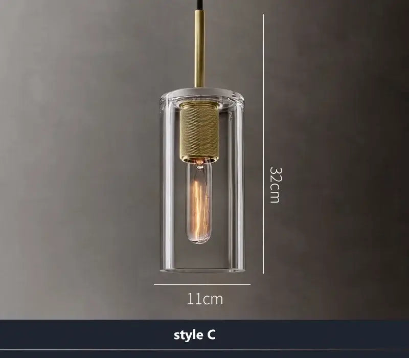 Gold Glass LED Pendant