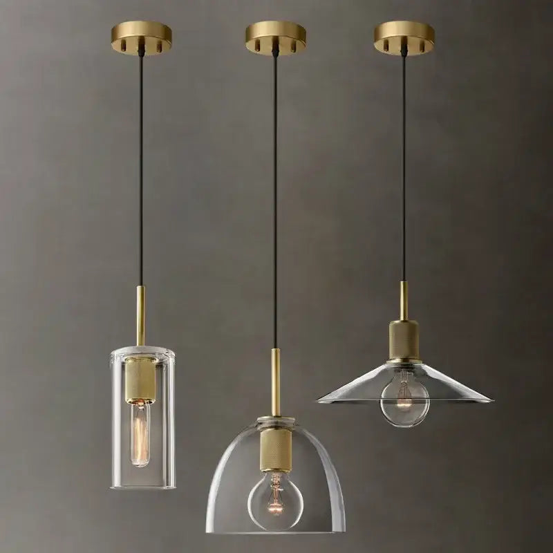 Gold Glass LED Pendant