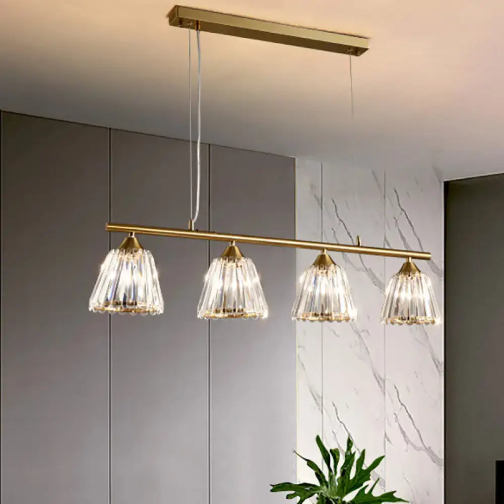 Gold Crystal Pendant Light