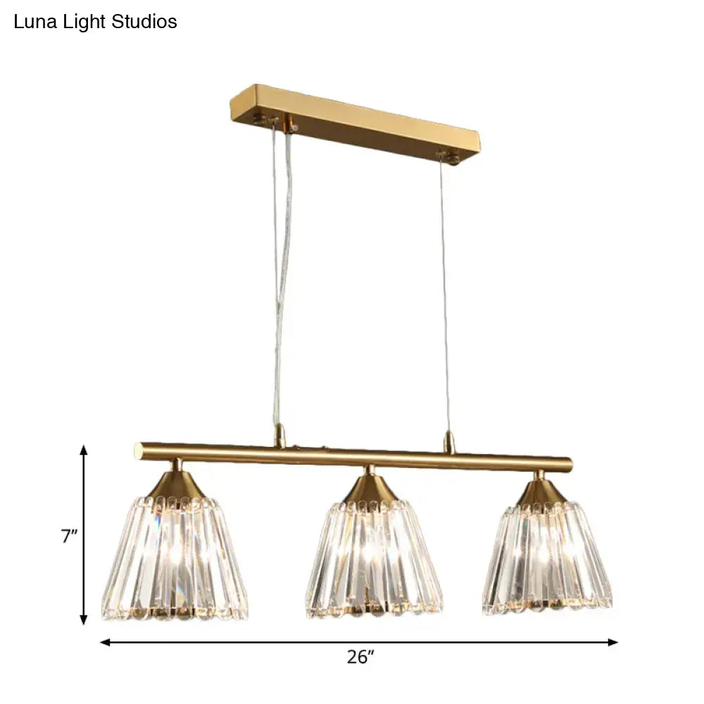 Gold Crystal Pendant Light