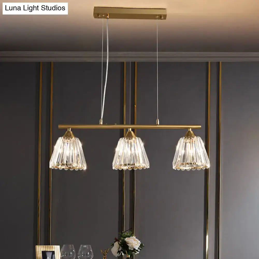Gold Crystal Pendant Light