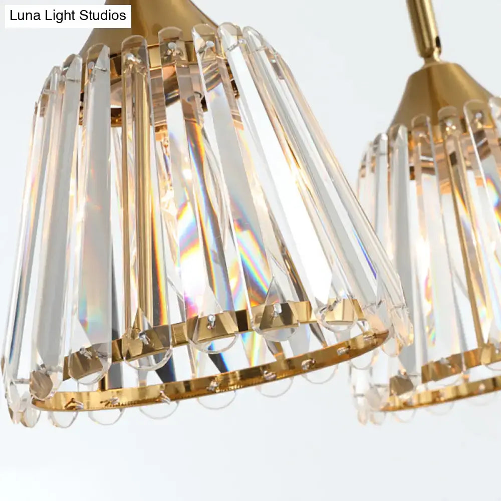 Gold Crystal Pendant Light