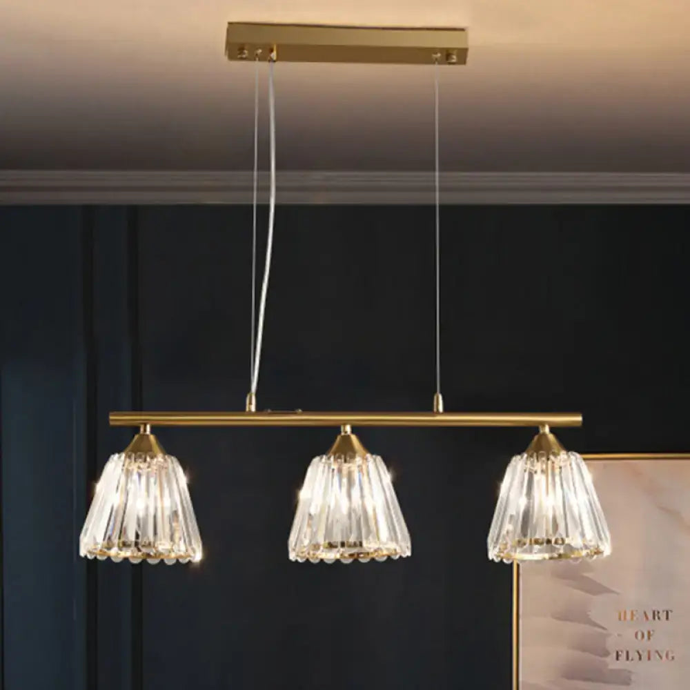 Gold Crystal Pendant Light
