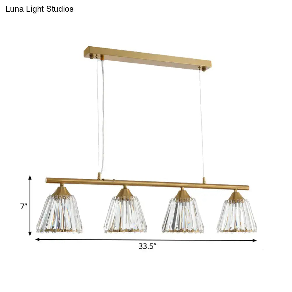 Gold Crystal Pendant Light