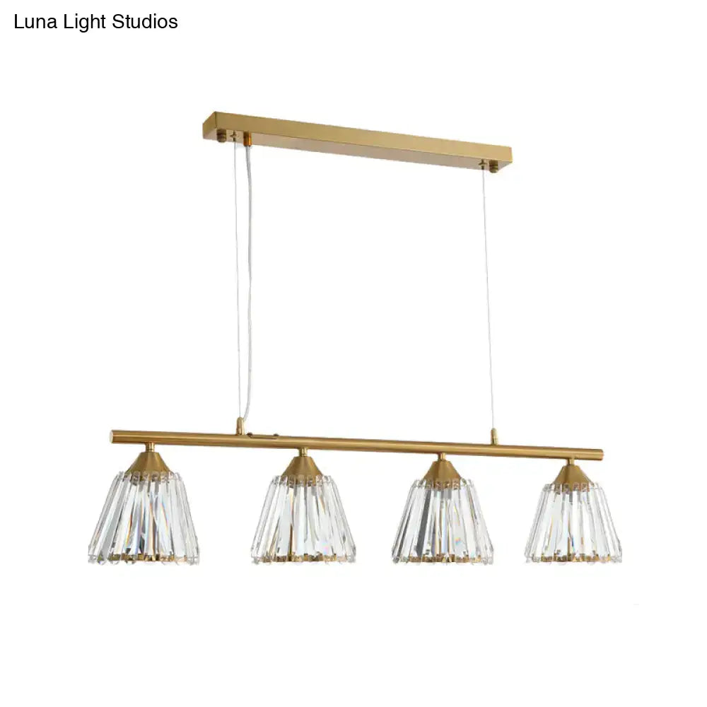 Gold Crystal Pendant Light