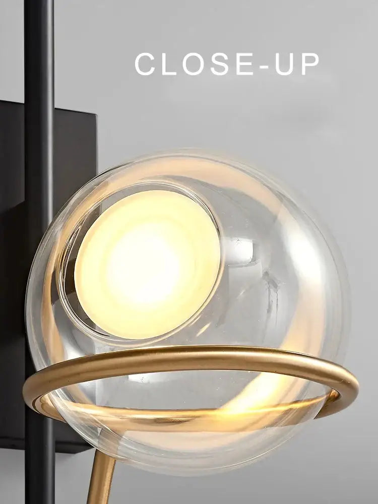 Gold Glass Ceiling Chandelier 80cm for Living Rooms