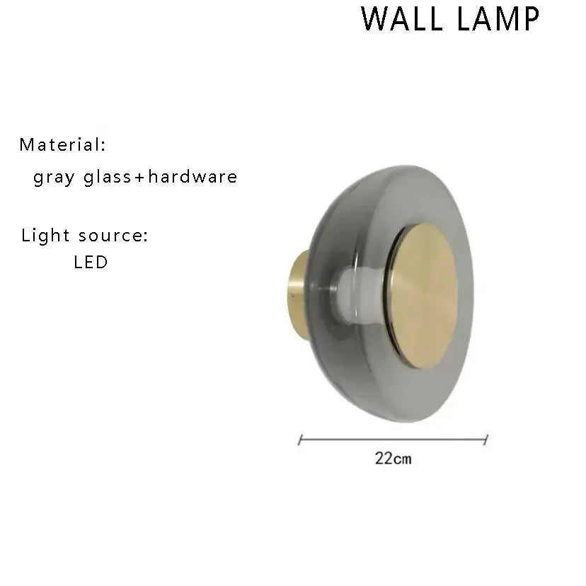 Gold Glass Ceiling Chandelier 80cm for Living Rooms