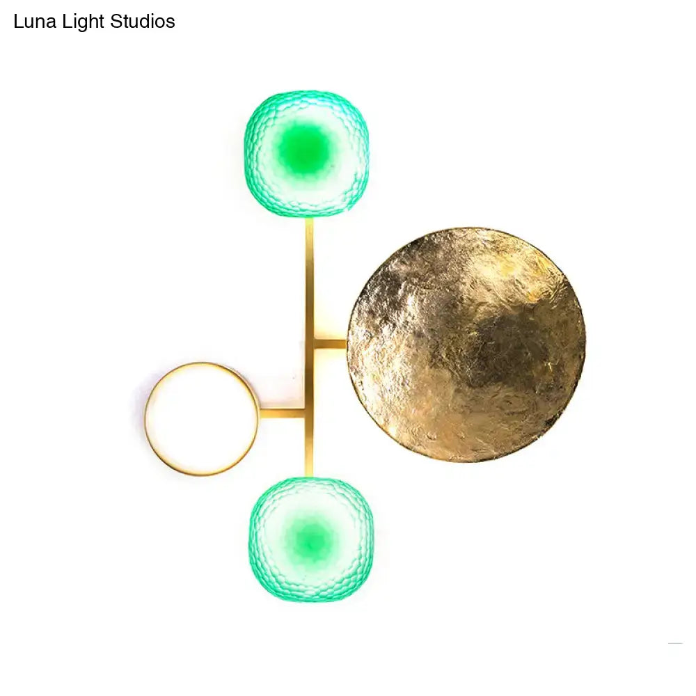 Gold Orbit Wall Sconce Four Size Options