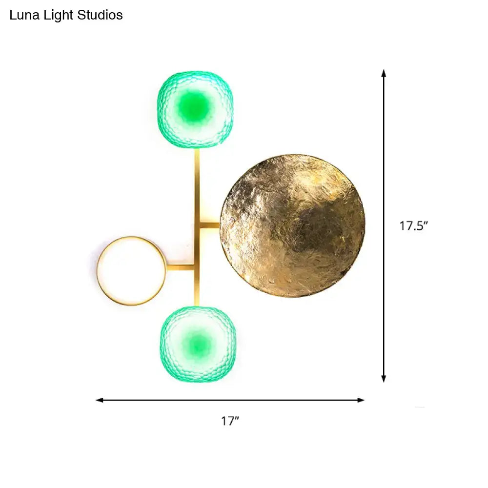 Gold Orbit Wall Sconce Four Size Options