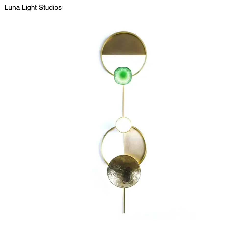 Gold Orbit Wall Sconce Four Size Options
