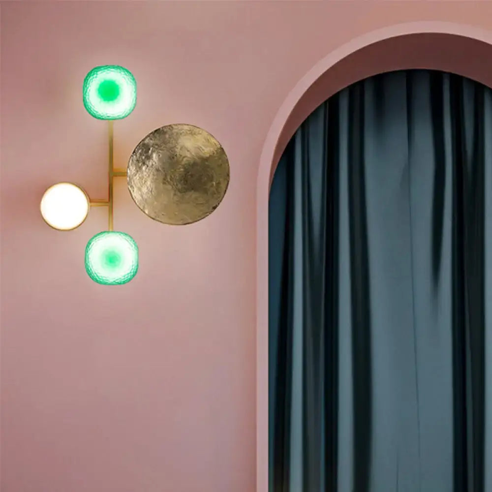Gold Orbit Wall Sconce Four Size Options