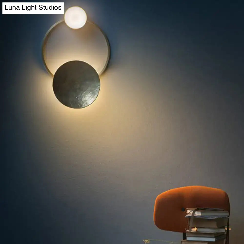 Gold Orbit Wall Sconce Four Size Options