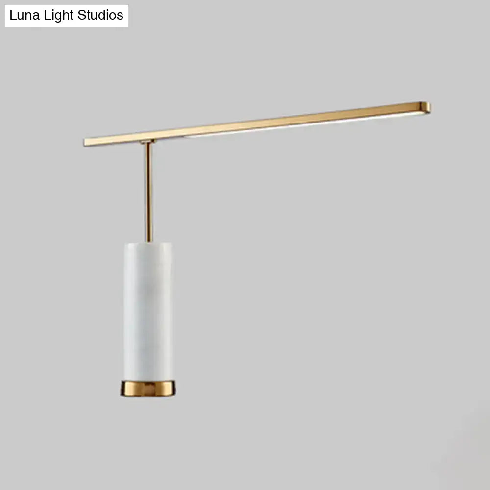 Gold Marble Nightstand Lamp
