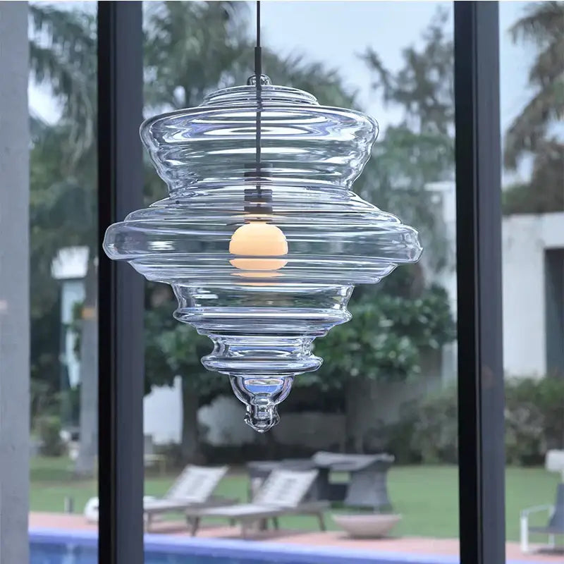 Gold White Glass Chandelier