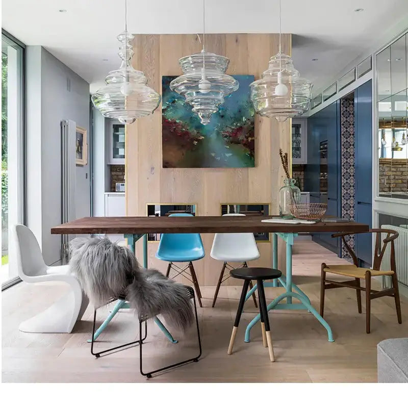 Gold White Glass Chandelier