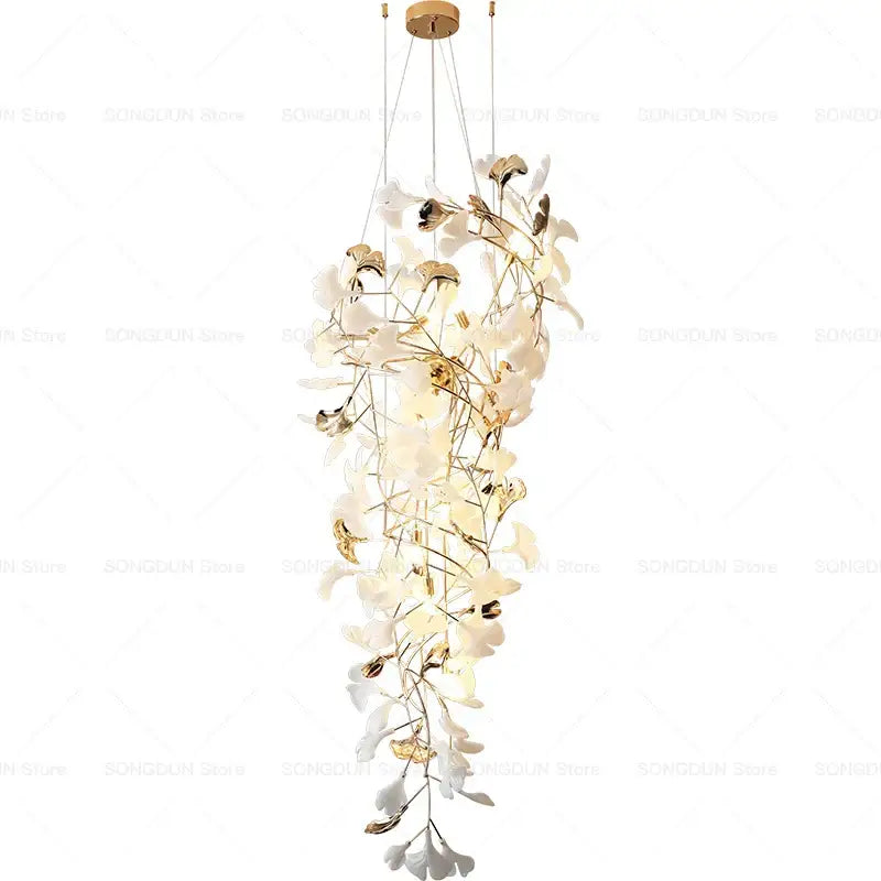 Gold Ceramic Chandelier