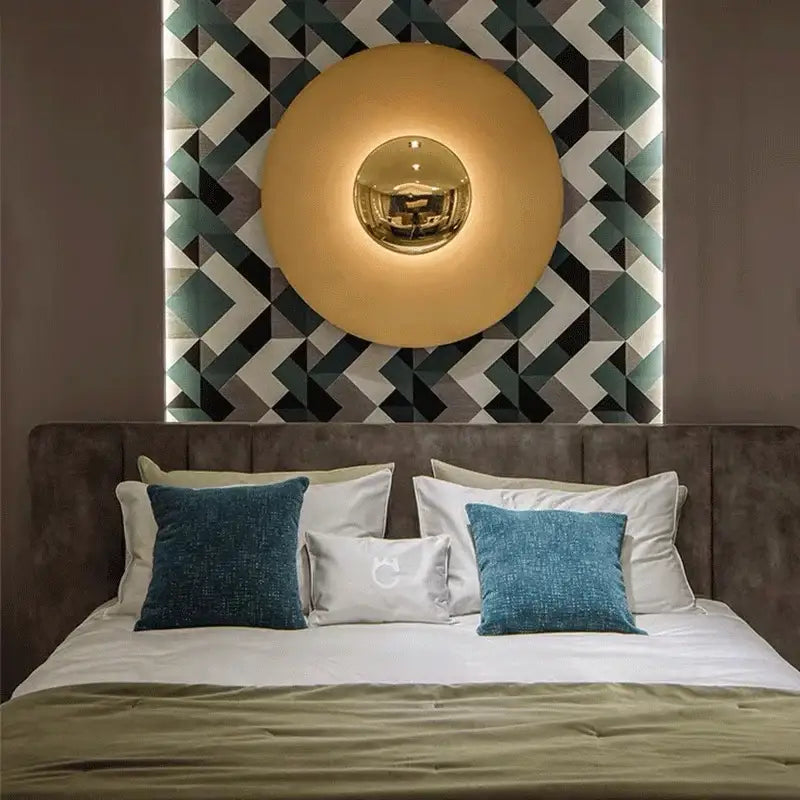 Gold UFO Wall Sconce