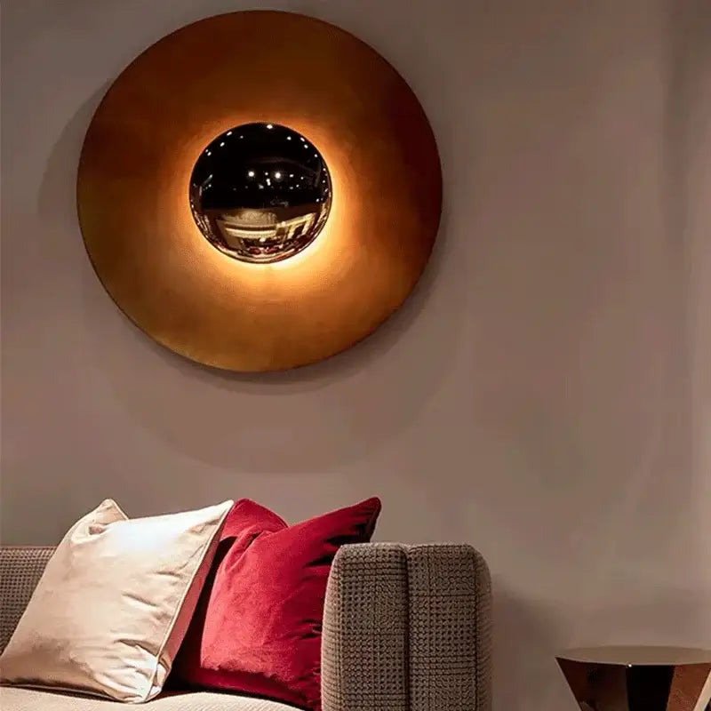 Gold UFO Wall Sconce