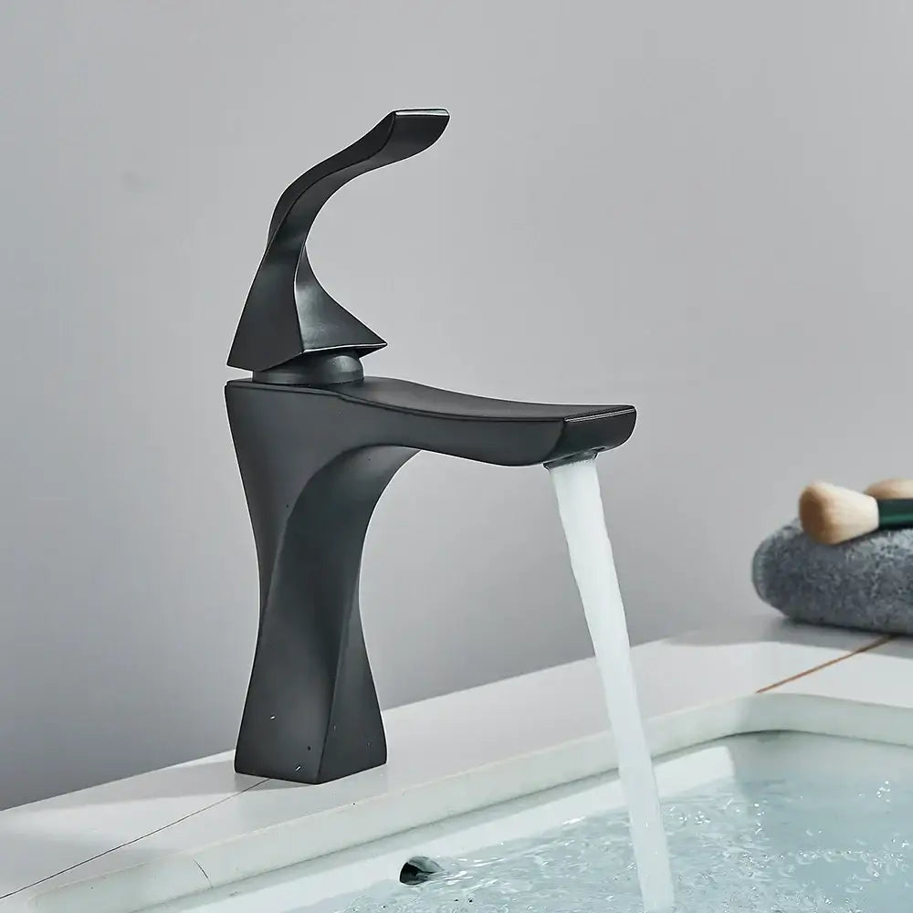 Gold Angular Basin Faucet