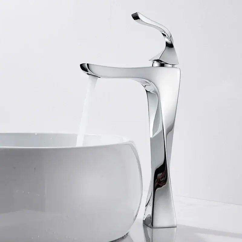 Gold Angular Basin Faucet